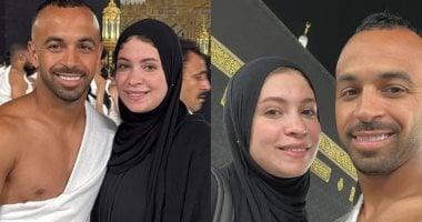 أفشة وزوجته يختتمان إجازة الأهلي بأداء العمرة في 2025.. صور