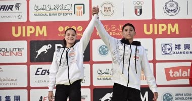 شهد ومؤمن يحصدان الميدالية الفضية في منافسات المختلط ضمن بطولة العالم للتتابعات للخماسى الحديث 2025